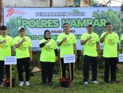Potret Fun Run 7,9K: Polres Bengkalis Hingga Kampar Gelorakan Gerakan Tanam Pohon