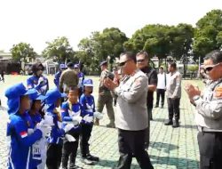 Kakorlantas Puji Pocil Polda Jabar, Tampilan Mentereng di Depan Prabowo